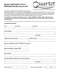 Barnes post office postcode is sw13. Fillable Online Grant Bapplicationb Form Imperial College London Fax Email Print Pdffiller