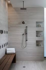 Spotlight The New American Home 2017 Grey Bathroom Tiles Gray Shower Tile Open Concept Bathroom