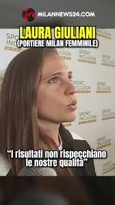 Laura Giuliani, portiere del Milan Femminile, ha parlato a margine dela  Sport for inclusion week. La giovane calciatrice ha fatto un bilancio di  questo inizio di stagione della sua squadra. #milan ...