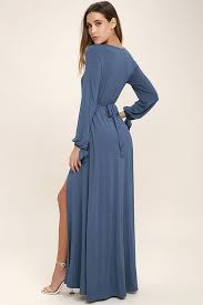 Just The Thing Slate Blue Long Sleeve Maxi Dress Blue Long Sleeve Maxi Dress Long Sleeve Maxi Dress Maxi Dress With Sleeves
