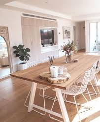 Sarah S Day Living Room A Mix Of Mid Century Modern Bohemian And Industrial Interior Style Minimalist Dining Room Dining Room Design Dining Room Decor