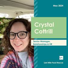 🎉 Big congratulations to Crystal Cottrill, former Last Mile Relationships  Manager,