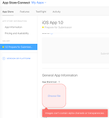 Missing App Store Icon Ios Apps Must Include A 1024x1024px App Store Icon In Png Format Stack Overflow