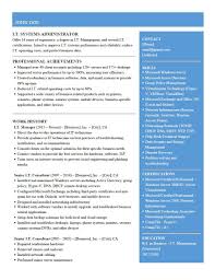 resume for system administrator/it