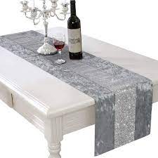 3.5 out of 5 stars 8. 13 X 70 Inch Table Runner Rectangular Coffee Dining Table Cloth Runners With Diamante Strip For Home Kitchen Party Wedding Deco Table Runners Aliexpress