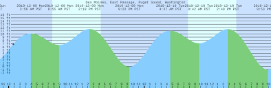 Des Moines East Passage Puget Sound Washington Tide Chart