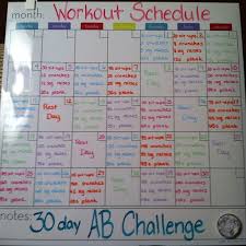 30 Day Ab Challenge Fitness Motivation Board Motivation Board 30 Day Ab Challenge