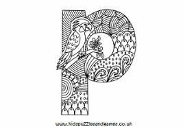 How to write a cursive s: Letter P Kids Puzzles And Games