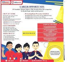 Halo pencaker, ada info lowongan kerja terbaru lagi nih dari alfamart dan kali ini datang dari alfamart nanjung yang berada di kota cimahi. Lowongan Kerja Pt Sumber Alfaria Trijaya Maret 2021