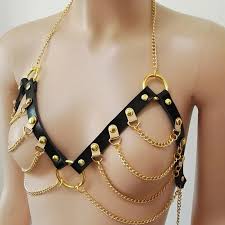 Get it as soon as tue, aug 17. Colemje Leather Gold Metal Tassels Chain Harness Body Chain Bra Goth Top Women Body Jewelry Summer Festival Fashion Rave Outfit Body Jewelry Aliexpress