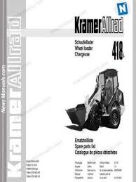Kramer 418 Serie2 Spare Parts Spare Parts Kramer Repair Guide