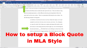 Mla now has you indent 0. Block Text Quotes Mla How Do I Format Block Quotes In Mla Style