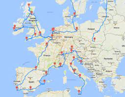 Your Most Epic European Road Trip Mapped European Road Trip Road Trip Fun Road Trip Europe
