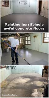 Undisgusting Painted Basement Floor Painting Basement Floors Basement Flooring Basement Flooring Options