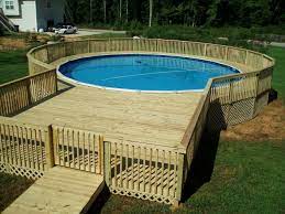 15 Above Ground Pool Ideas That Are Unbelievably Outstanding Poollandscapingideas Buildingadeck Swimmingpoo Backyard Pool Decks Around Pools In Ground Pools