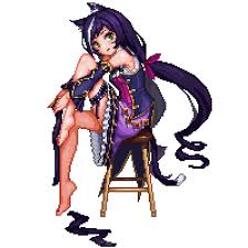 pin by samueltang on 16 princess connect re dive 公主連結r animal ears dark blue hair multicolored hair
