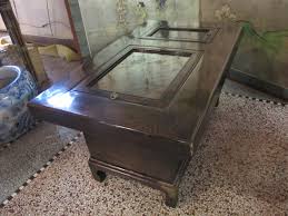 Japanese Dark Wood Grain Hibachi Coffee Table With Drawers In 2020 Coffee Table With Drawers Dark Wood Wood Grain