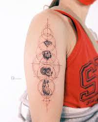Zodiac symbols tattoo art designs gallery. Tattoo Uploaded By Dora Hu Chinese Zodiac 1549749 Tattoodo