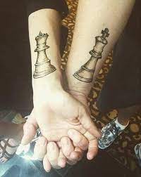 51 King And Queen Tattoos For Couples Page 4 Of 5 Stayglam Chess Piece Tattoo Couple Tattoos Arm Tattoos For Couples
