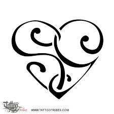 Shadow show tattoo was started by tattoo artist helen li in 2004. Tatuaggio Di Cuore S G Amore Unione Tattoo Tattootribes Com Tattoo Lettering Tattoo Lettering Styles Monogram Tattoo