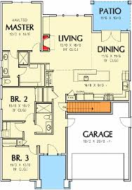 Plan 69554am 3 Bedroom Craftsman Ranch Home Plan Floor Plans Ranch Craftsman Ranch Ranch House Plans