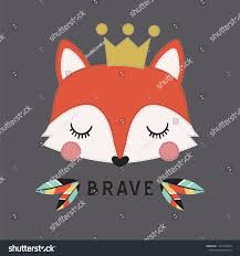 Cute Fox Vector Can Be Used For Kids Or Babies T Shirt Design Fashion Graphic Illustration Cartoon Animal Print By Semih Kurt Desenler Illustrasyon Fotograf