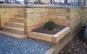 8x8 Landscape Timbers Wood Retaining Wall Post Spacing 8x8 Landscape Timber Cabin Landscape Timbers Landscaping Retaining Walls Landscape Timber Edging
