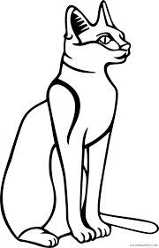 A cat coloring pages idea may add your love to them. Cat Large Coloring Pages Egyptian Cat Gods Cliparts Printable Coloring4free Coloring4free Com