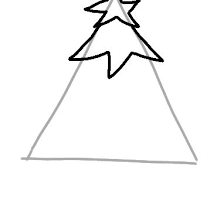 Draw A Christmas Tree Step By Step Instead of a christmas garland of greenery for my kitchen this year i made a garland out of french script paper that i cut into the shape of holly leaves. draw a christmas tree step by step