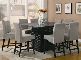 Square table is constructed of a thermal fused melamine laminate tabletop that is 1 in. Coaster 102068 Stanton Counter Height Table Set With Grey Chairs Dallas Designer Furniture