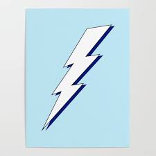 4.5 out of 5 stars with 39 reviews. Just Me And My Shadow Lightning Bolt Light Blue White Blue Poster By Multifascinated Blue Poster Light Blue Aesthetic Blue Aesthetic