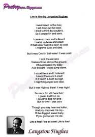 Life Is Fine Poem By Langston Hughes New Year Greetings Cards Langston Hughes Poems Langston Hughes Rain Poems