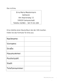 Formular (comparative more formular, superlative most formular). Formular Ausfullen A1 Niveau Deutsch Daf Arbeitsblatter