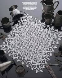Kare Salon Takimi Dantel Motifi Doilies Dantel Orgu