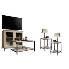 Available to order usually delivers in 2 to 12 weeks. Home Square 4 Piece Living Room Set With Accent Chest Storage Tv Stand Coffee Table And Set Of 2 End Tables In Charter Oak Walmart Com Walmart Com