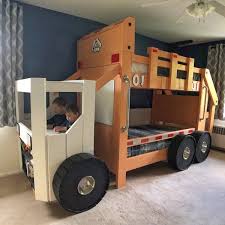 Garbage Truck Bunk Bed Plans Pdf Format Twin Size Diy Etsy In 2020 Bunk Bed Plans Bed Plans Bed Frame With Storage