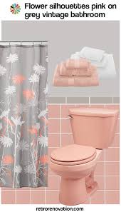 12 Ideas To Decorate A Pink And Gray Vintage Bathroom Gray Bathroom Decor Pink Bathroom Decor Pink Bathroom
