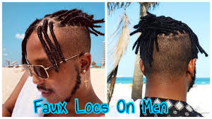 How to do dreadlocks for guys. Faux Locs On Men Youtube