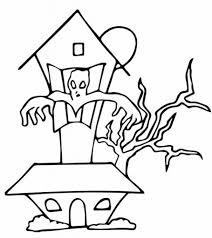 This haunted house coloring page is home to all manner of frights, from ghouls to ghosts to undead bats. Top 25 Free Printable Haunted House Coloring Pages Online