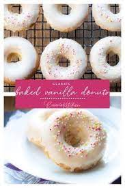 Baked Vanilla Donuts Recipe Homemade Baked Donuts Homemade Donuts Recipe Vanilla Donut Recipes