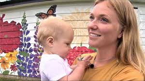 One day after her husband's funeral, she learned she was pregnant