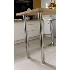 Pied De Plan De Travail Cylindrique Reglable Metal Chrome Gris De 70 A 110 Cm Leroy Merlin Plan De Travail Cuisine Table Haute Cuisine Ilot De Cuisine Ikea