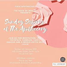 How Are You Spending Your Sunday Evening Ill Be At Yalu Apothecary With My Favourite Meditation Guru Theha Meditation My Favorite Things How Are You Feeling