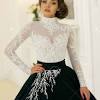 This short bridal dress could be made as a long wedding gown and in a different color as well. 1