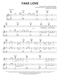 Drake Fake Love Sheet Music Notes Chords Piano Vocal Guitar Right Hand Melody Download Pop 176131 Pdf