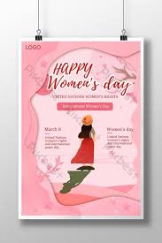 Paper Cut Style International Women S Day Poster Psd Free Download Pikbest