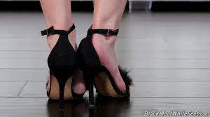 Black Meat White Feet - Kenzie Reeves gives footjob and