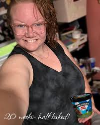 We made it half way through pregnancy! Baby Violet is officially half  baked. She loves to kick me, hard, especially when I'm finally ready to  fall asleep. Please enjoy this definitely not