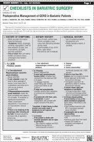 Postoperative Management Of Gerd In Bariatric Patients Bariatric Gerd Social Work