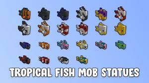 Tropical fish are common passive mobs found in oceans. Tropical Fish Mob Statues 3072 Of Them Minecraft Map